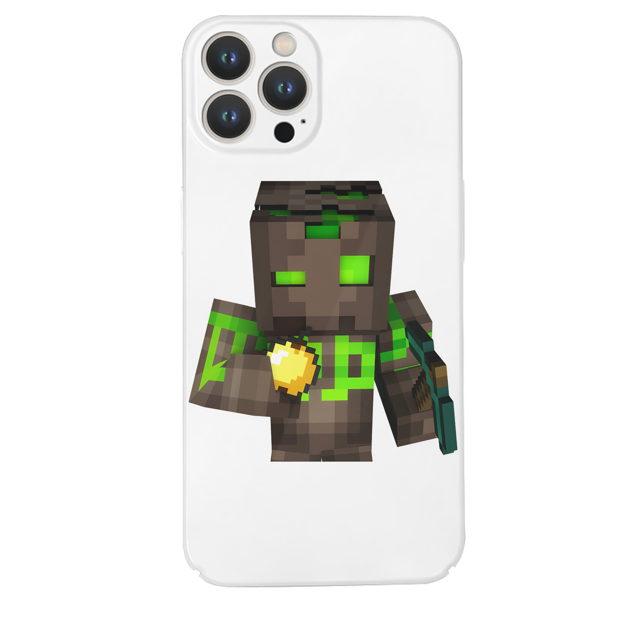 （画像用） マインクラフト ブロックの世界 Minecraft MC Block world 【iPhone 14シリーズ対応】ハードケース